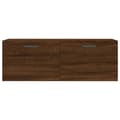 Miniatyrbilde 4 av 11: vidaXL Veggskap 2 stk brun eik 100x36,5x35 cm konstruert tre