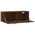 Miniatyrbilde 5 av 11: vidaXL Veggskap 2 stk brun eik 100x36,5x35 cm konstruert tre