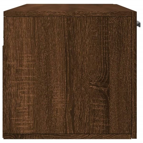 vidaXL Veggskap 2 stk brun eik 100x36,5x35 cm konstruert tre
