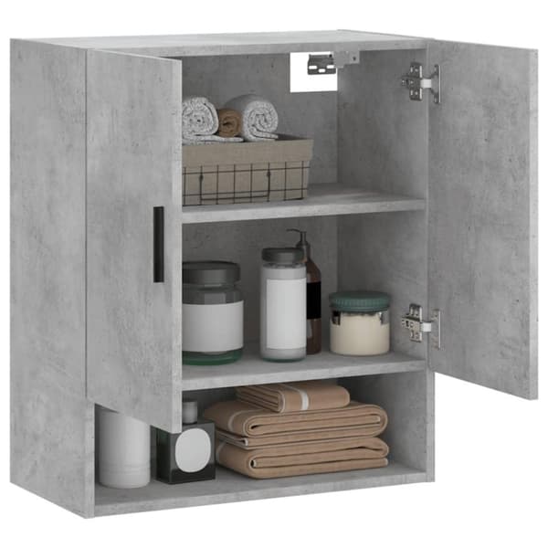 vidaXL vægskab 60x31x70 cm konstrueret træ betongrå