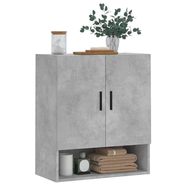 vidaXL vægskab 60x31x70 cm konstrueret træ betongrå