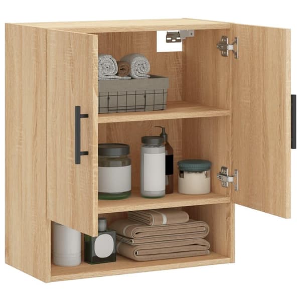 vidaXL Seinäkaappi Sonoma-tammi 60x31x70 cm tekninen puu