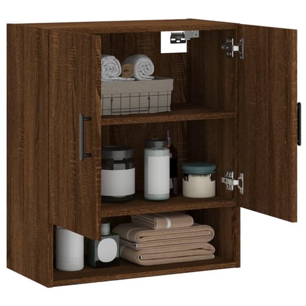 vidaXL Veggskap brun eik 60x31x70 cm konstruert tre