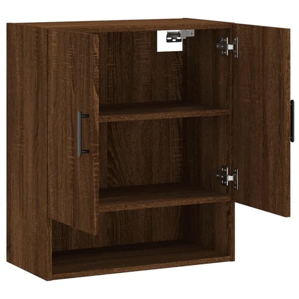 vidaXL Veggskap brun eik 60x31x70 cm konstruert tre