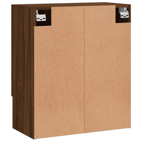 vidaXL Veggskap brun eik 60x31x70 cm konstruert tre