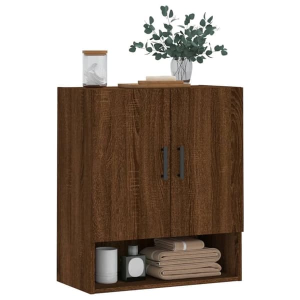 vidaXL Veggskap brun eik 60x31x70 cm konstruert tre
