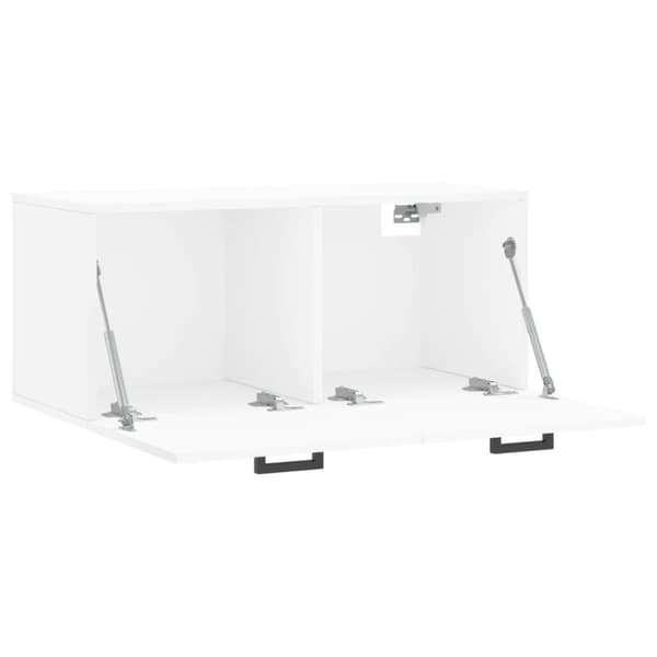 vidaXL Veggskap hvit 80x36,5x35 cm konstruert tre