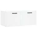 Miniatyrbilde 1 av 11: vidaXL Veggskap hvit 80x36,5x35 cm konstruert tre