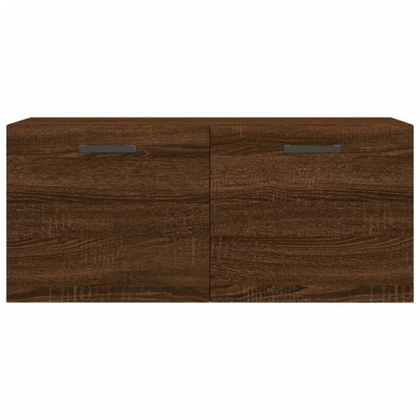 vidaXL Veggskap brun eik 80x36,5x35 cm konstruert tre