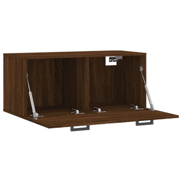 vidaXL Veggskap brun eik 80x36,5x35 cm konstruert tre