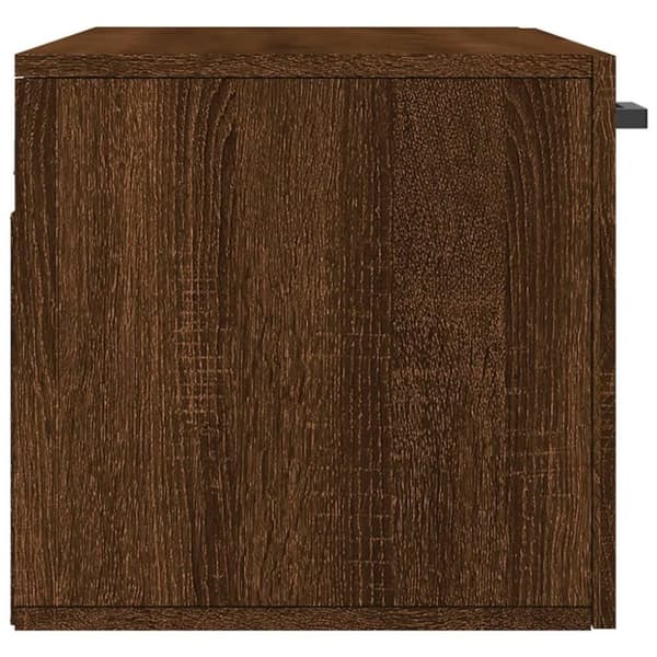 vidaXL Veggskap brun eik 80x36,5x35 cm konstruert tre
