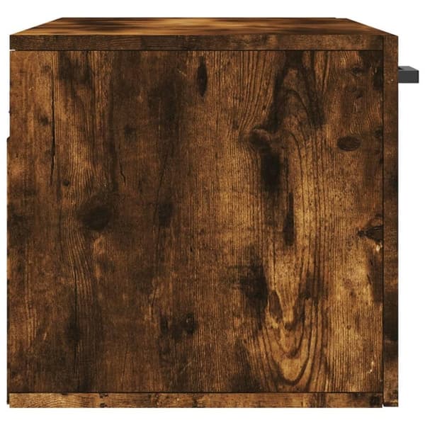 vidaXL Veggskap røkt eik 80x36,5x35 cm konstruert tre