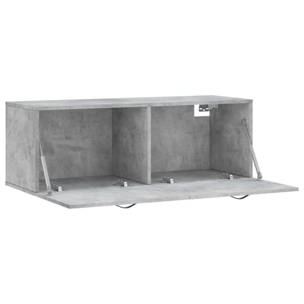 vidaXL Veggskap betonggrå 100x36,5x35 cm konstruert tre