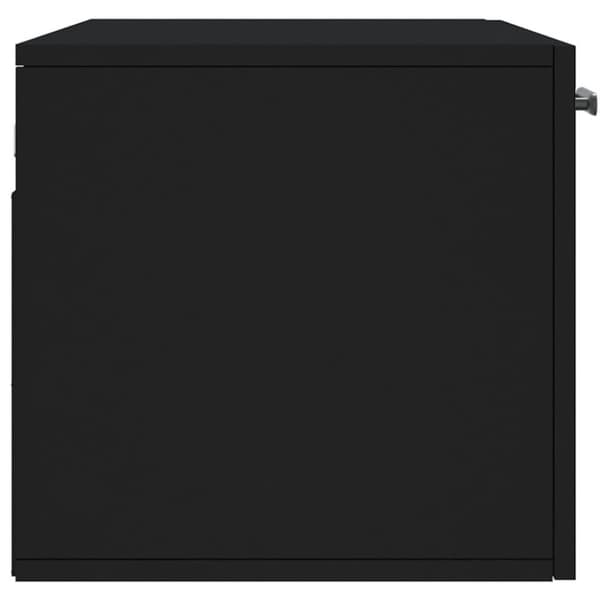 vidaXL vægskab 80x36,5x35 cm konstrueret træ sort