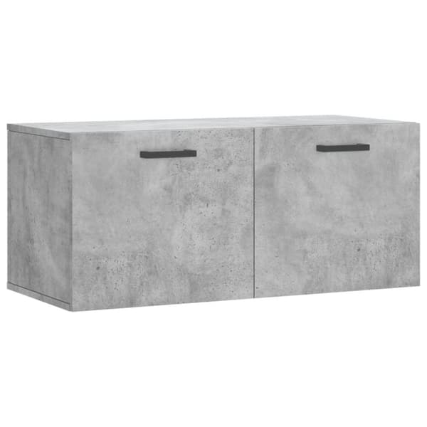 vidaXL vægskab 80x36,5x35 cm konstrueret træ betongrå