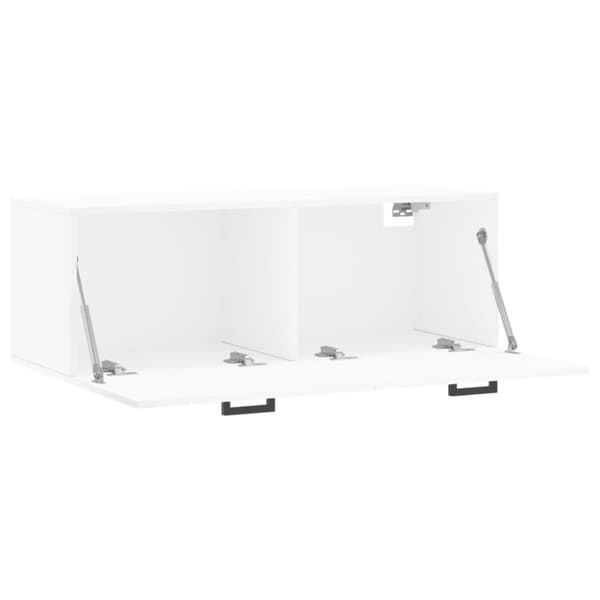 vidaXL Veggskap hvit 100x36,5x35 cm konstruert tre