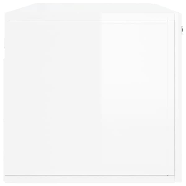 vidaXL Veggskap høyglans hvit 100x36,5x35 cm konstruert tre