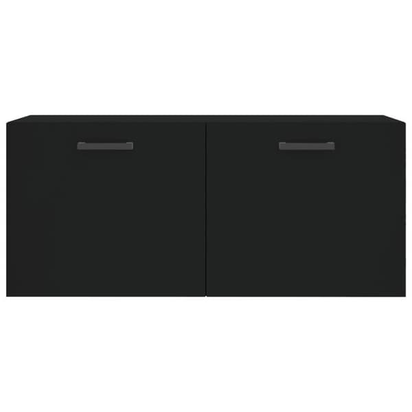 vidaXL Veggskap svart 80x36,5x35 cm konstruert tre