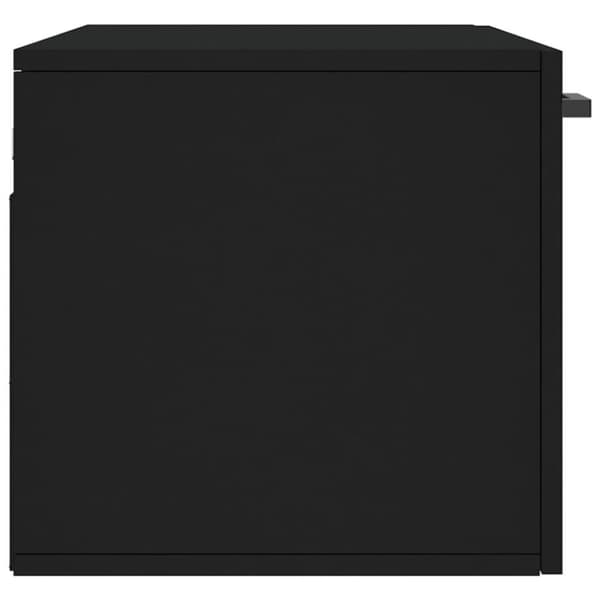 vidaXL vægskab 80x36,5x35 cm konstrueret træ sort