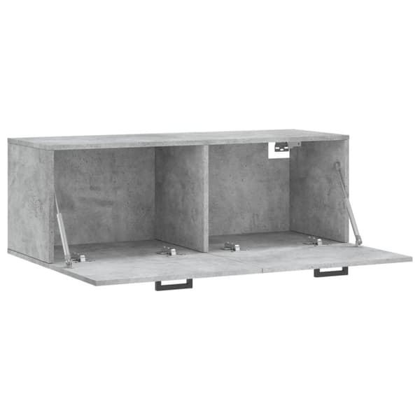 vidaXL vægskab 100x36,5x35 cm konstrueret træ betongrå