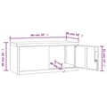 Miniatyrbillede 11 af 11: vidaXL arkivskab 90x40x240 cm stål sort