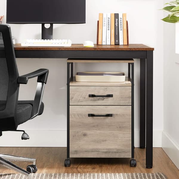 Rootz Ladeblok Industrial - Lådblock - Rullbehållare med lås - 2 lådor - 41 x 45 x 66 cm