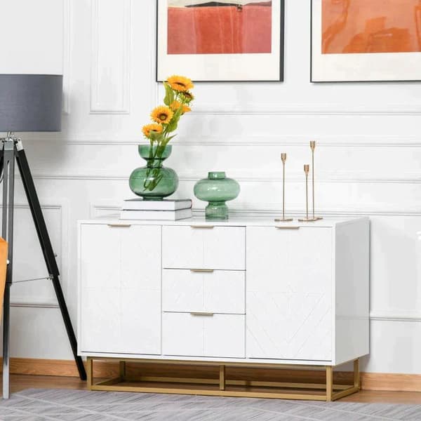 Rootz Cabinet - Storage Cabinet - Dining Room Cabinet - 3 Drawers - Sideboard Chest - Side Cabinet