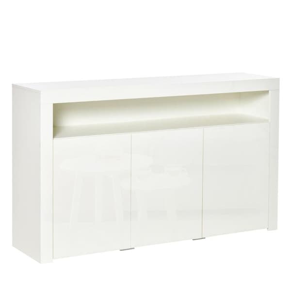 Rootz Skåp - Köksskåp - Skänk - Vardagsrum Skänk - Vit - 155 x 40 x 92 cm