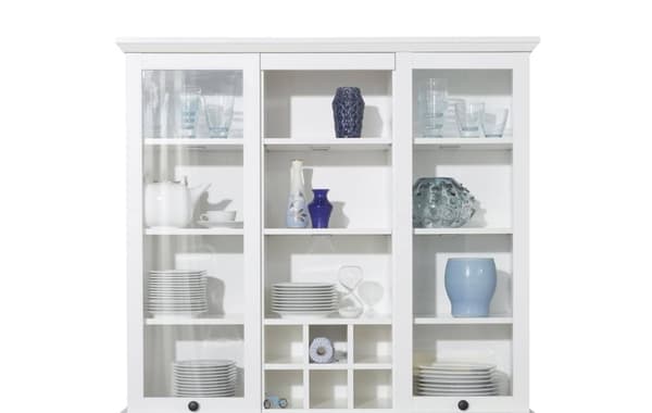 Rootz Vitrineskab - Skabe - Hvid - 119 x 106 x 36 cm