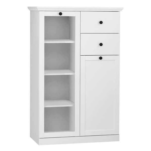 Rootz Vitrineskab - Skabe - Hvid - 81 x 129 x 41 cm