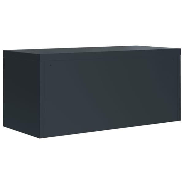 vidaXL Arkistokaappi antrasiitti 90x40x145 cm teräs