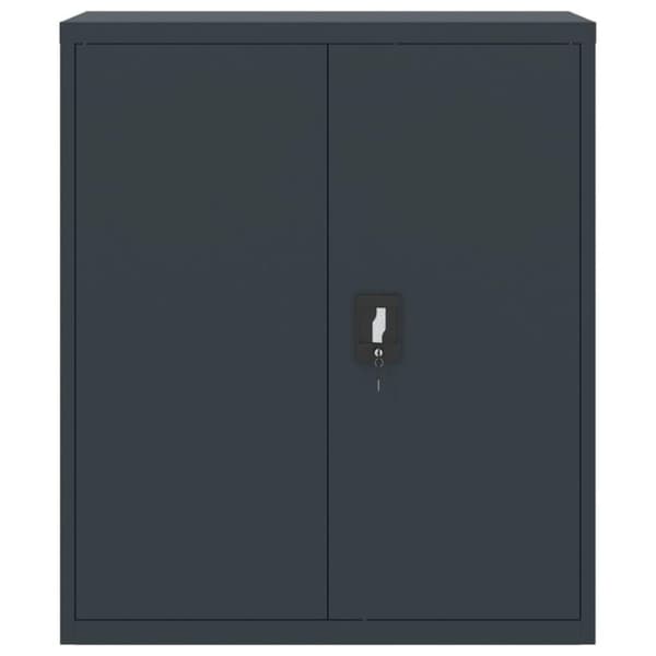 vidaXL Arkistokaappi antrasiitti 90x40x145 cm teräs