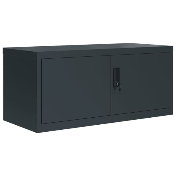 vidaXL Arkivskap antrasitt 90x40x240 cm stål