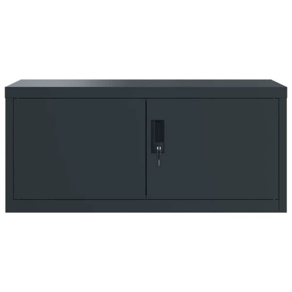 vidaXL Arkivskap antrasitt 90x40x240 cm stål