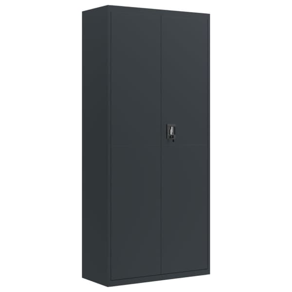 vidaXL Arkivskap antrasitt 90x40x240 cm stål