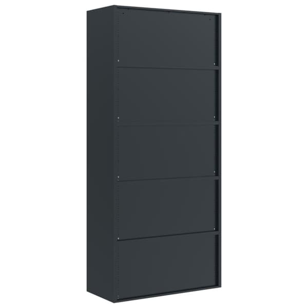 vidaXL Arkivskap antrasitt 90x40x240 cm stål