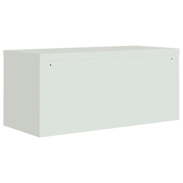 vidaXL Förvaringsskåp ljusgrå 90x40x180 cm stål
