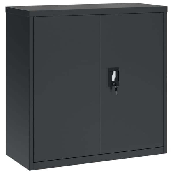 vidaXL Arkivskap antrasitt 90x40x130 cm stål