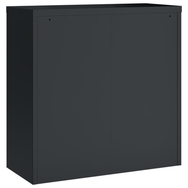 vidaXL Arkivskap antrasitt 90x40x130 cm stål