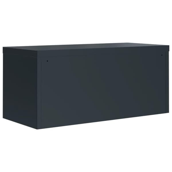vidaXL arkivskab 90x40x110 cm stål antracitgrå