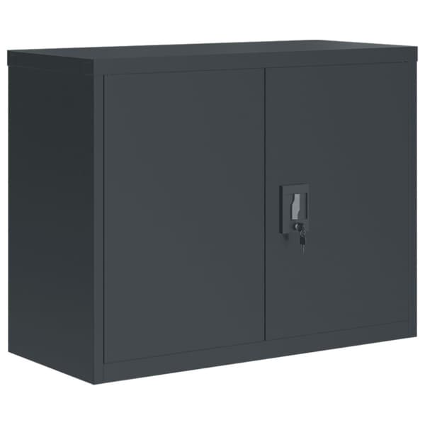 vidaXL arkivskab 90x40x110 cm stål antracitgrå