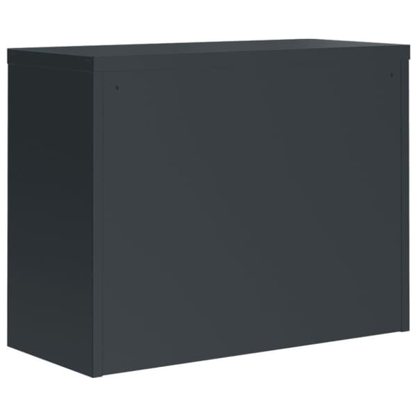 vidaXL arkivskab 90x40x110 cm stål antracitgrå