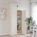Miniatyrbilde 2 av 11: vidaXL Arkivskap hvit 90x40x220 cm stål