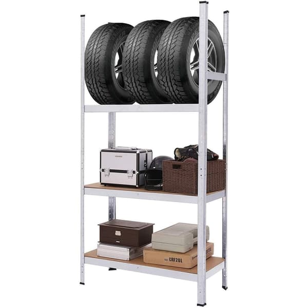 Rootz Lagerställ - Hyllskåp - Arbetsbänk - Förvaringsställ - För garage, källare eller lada - Hyllor för verktygsförvaring - 180 x 90 x 40 cm - Max. B