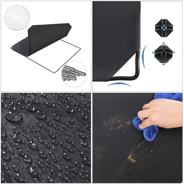 Rootz Opbevaringssystem - 9 terninger - Organizer - Opbevaring - Plast - Plast - Sort - 93 x 31 x 93 cm