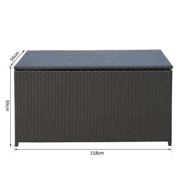 Rootz polyrottinki säilytyslaatikko - ruskea - pe, metalli - 46,46 cm x 21,26 cm x 23,23 cm