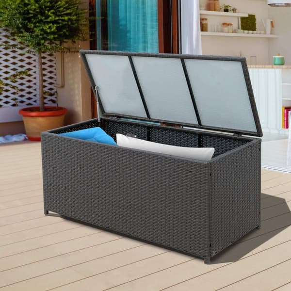 Rootz polyrottinki säilytyslaatikko - ruskea - pe, metalli - 46,46 cm x 21,26 cm x 23,23 cm