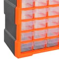 Miniatyrbild 8 av 8: Rootz Storage Cabinet - Parts Organizer - Wall Mount - 60 Drawers - Orange - L38 x W16 x H47.5 cm