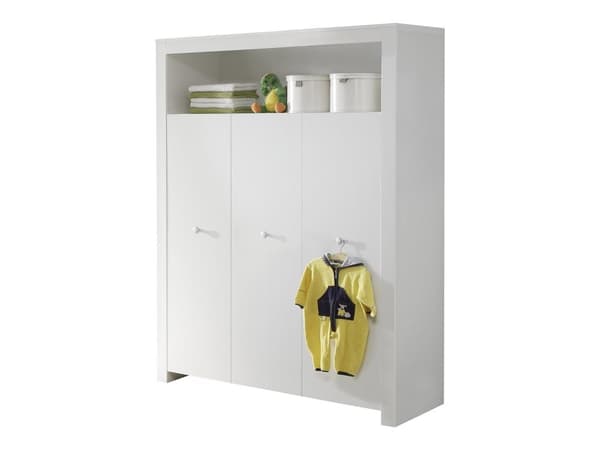 Rootz Baby Nursery 3 Storage Set - Infant Room - Spacious Storage - Modern Design - Elegant White