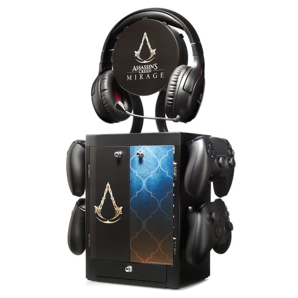 Numskull - Assassin's Creed-inspirerat spelskåp för 4 handkontroller - 10 Spel - 1 Headset